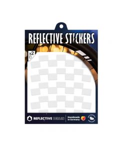 Reflective Berlin sticker Checker 20 wit