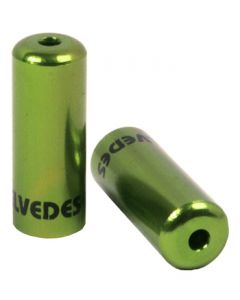 50 bagues scellées Ø5,0mm Aluminium Vert